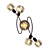 Vintage Metal Ceiling Light Fixture 3D model small image 3