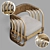 Artteriors Hamza Rattan Lounge Chair 3D model small image 1