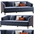 Monterey Modern Sofa Design 3D model small image 1