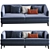 Monterey Modern Sofa Design 3D model small image 2