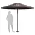 Rattan Beach Umbrella Premium 3D model small image 1