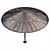 Rattan Beach Umbrella Premium 3D model small image 2