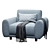 Sleek Modern Sofa Furniture Product 3D model small image 4