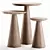 Mckoy Pedestal Nesting Tables Set 3D model small image 2