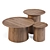 BluDot Cocoa Elegant Acacia Tables 3D model small image 1