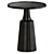 Sleek Black Stain Accent Table 3D model small image 1
