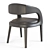 Sleek Sonoma Black Dining Chair 3D model small image 8