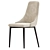 Beige Modern Designer Chair 3D model small image 2