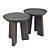 BluDot Mimi Leather Dining Stool 3D model small image 1