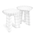BluDot Mimi Leather Dining Stool 3D model small image 2