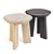 BluDot Mimi Leather Dining Stool 3D model small image 3