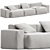 Modern Italian Design Couch 3D model small image 1