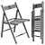 Foldable TERJE Chair - IKEA 3D model small image 4