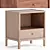 Modern Pinch Joyce Bedside Table 3D model small image 1