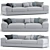 Italian Luxury 835 Evosuite Sofa 3D model small image 5