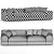 Italian Luxury 835 Evosuite Sofa 3D model small image 6