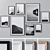 Modern Wall Art Frames Set 3D model small image 1