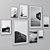 Modern Wall Art Frames Set 3D model small image 3