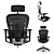 Ergohuman 3D Leather Office Chair 3D model small image 4