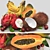 Exotic Tropical Fruits 3D Model 3D model small image 1