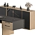 Executive Desk Set - Office Décor 3D model small image 3