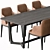 Elegant Dining Set with 6 Chairs 3D model small image 6