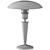 Sleek Opal Black Table Lamp 3D model small image 2