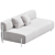 Sleek Palo Modular 2-Seater Sofa 3D model small image 2