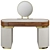 Elegant CLAIRE Vanity Table 3D model small image 2