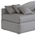 Convertible Sofa Bed Pluto 273 3D model small image 5