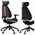 IKEA GRUPPSPEL Gaming Office Chair 3D model small image 3