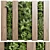 Wooden Frame Vertical Garden Decor 3D model small image 1