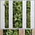 Wooden Frame Vertical Garden Decor 3D model small image 2