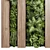 Wooden Frame Vertical Garden Decor 3D model small image 5