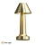 Elegant Table Lamp Gold Finish 3D model small image 3