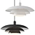 Elegant Epsilon Pendant Light 3D model small image 1