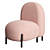 Chic Balloon Lounge Chair 3D model small image 1