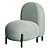Chic Balloon Lounge Chair 3D model small image 2