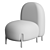 Chic Balloon Lounge Chair 3D model small image 3
