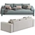 Sleek Camden 8 Sofa Model 3D model small image 6