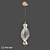 Elegant LED Pendant Light Fixture 3D model small image 1