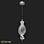 Elegant LED Pendant Light Fixture 3D model small image 2