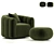 Luxe Green Velvet Swivel Chair 3D model small image 6