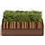 Cherry Laurel Bench with Topiary 3D model small image 3