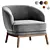 Elegant Modern Ruth Armchair Design 3D model small image 4