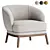 Elegant Modern Ruth Armchair Design 3D model small image 5