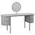 Luxury Vanity Table by Turri 3D model small image 4