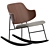 Mid-Century Danish Modern Rocking Chair 3D model small image 1