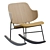 Mid-Century Danish Modern Rocking Chair 3D model small image 5