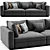 Ana Roque Contemporary Sofa 3D 3D model small image 1